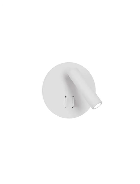 Aplica de perete structura din Aluminiu Alb si abajur din Aluminiu  H14xL14cm IP20 9W 780lm 3000k PENOR
