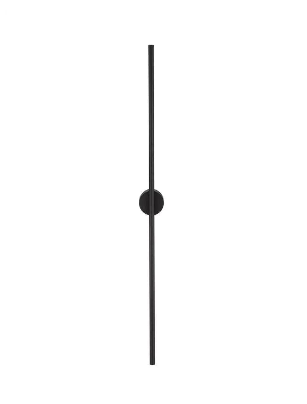 Aplica de perete din Aluminiu Negru H90xL1.5cm IP44 15W 372lm 3000k ADEN