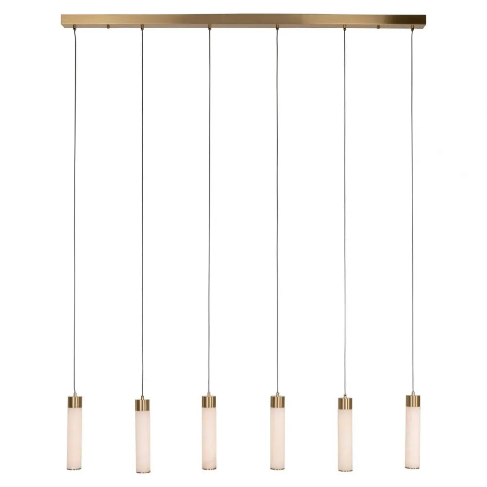 Lustra din Metal/Alabastru Auriu/Alb L150xH185cm Elaris Richmond interiors