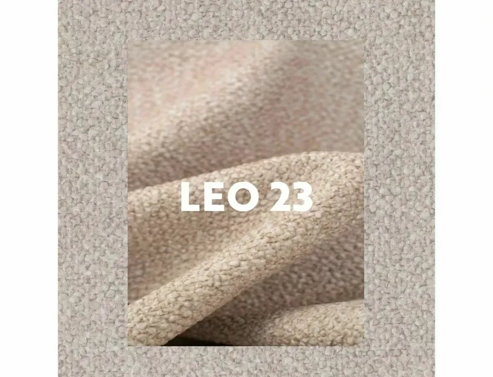 Scaun rotativ din Stofa Leo Bej deschis si Metal Bej H87xL56xA44cm Fino