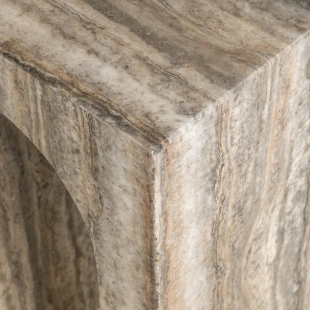 Masuta laterala din Travertin artificial Gri L35xH60cm Dulce Richmond interiors