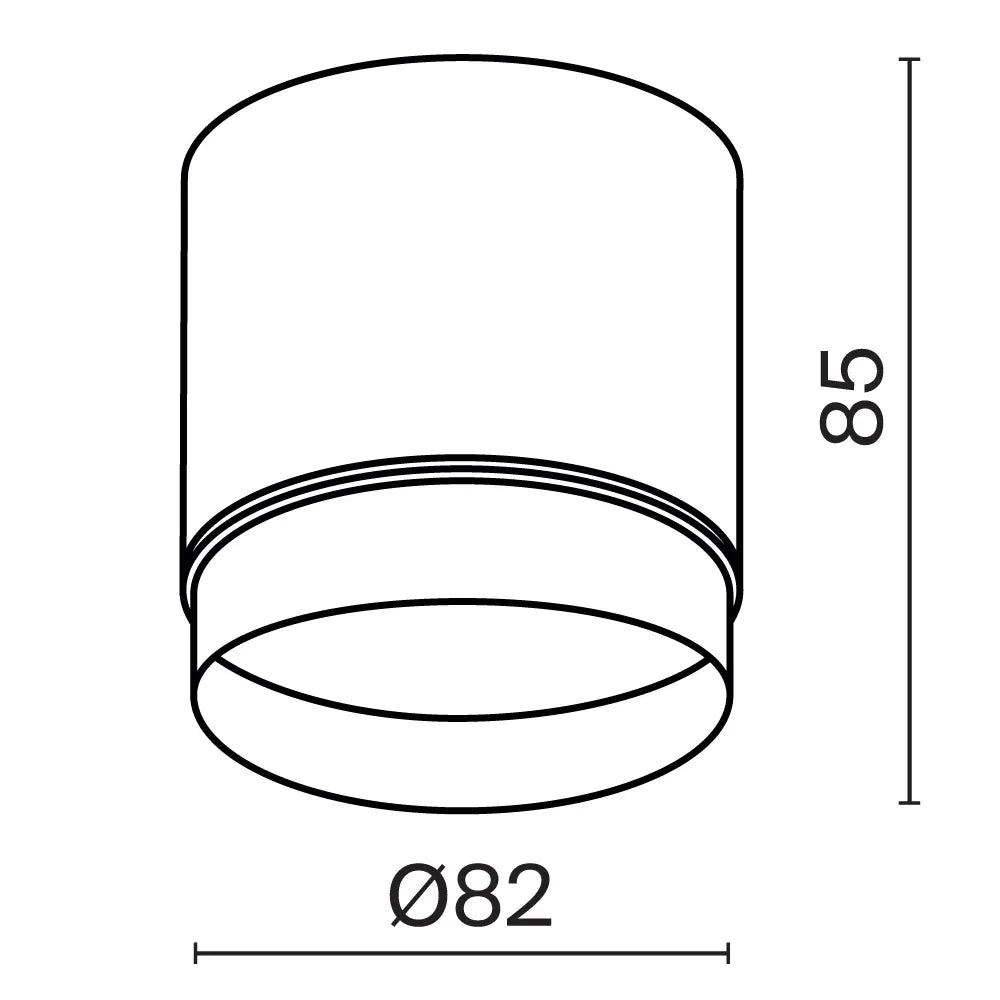 Spot aplicat din Aluminiu/Plastic Auriu mat H8.5xD8.2cm Polar