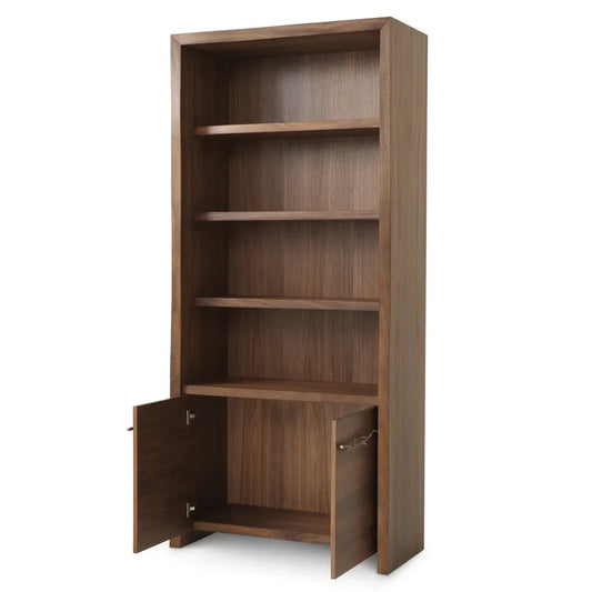 Biblioteca din Furnir de nuc Maro L106xH231cm Charford Eichholtz
