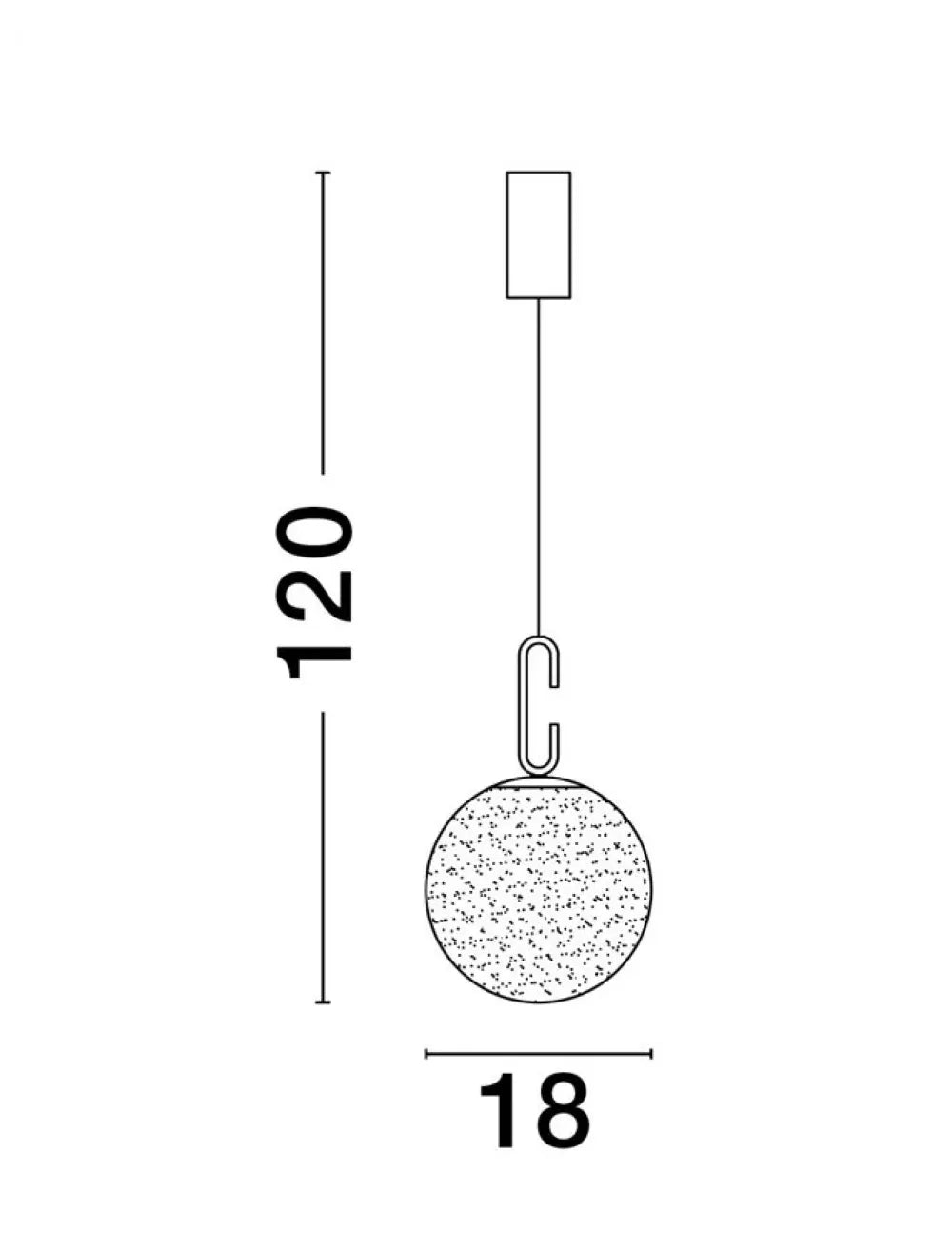 Pendul structura din Metal Auriu si abajur din Sticla Alb H120xL18cm IP20 10W 1061lm 3000k HOOK