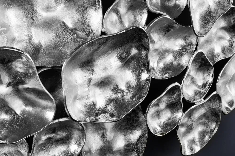 Decoratiune de perete din Metal Argintiu H66xL103cm Variation