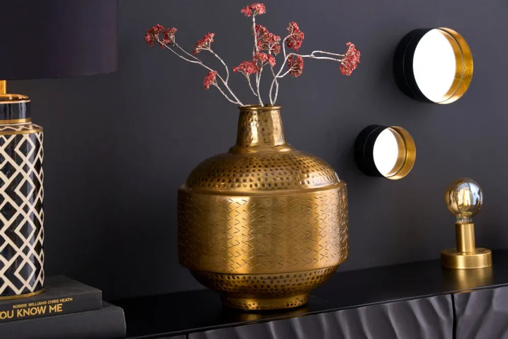 Vaza decorativa din Metal Cupru H35xL31cm Orient