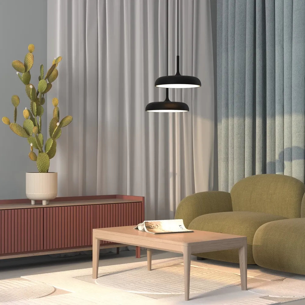 Pendul din Metal Negru H347xD40cm Gerhard