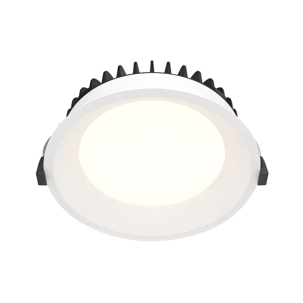 Spot incastrat rotund din Aluminiu Alb H5.5xD15.5cm IP 44 18W 1400lm 4000k Okno