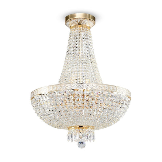 Candelabru din Metal Auriu cu 8 becuri E14 60W D50xH174cm Bella