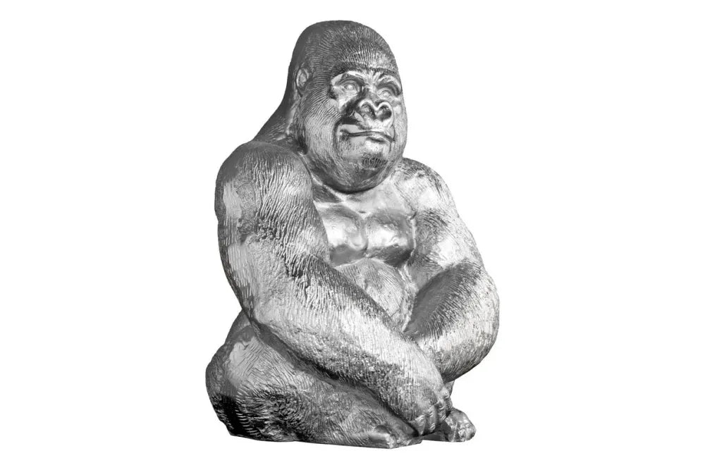 Statueta din Metal Argintiu H40xL27cm Kong