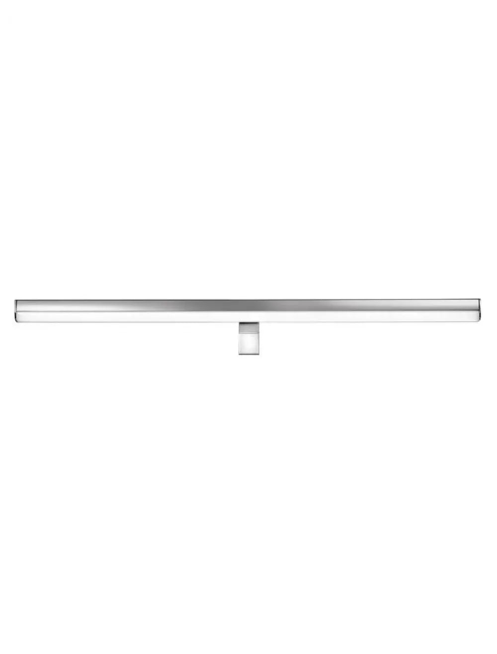 Aplica de perete structura din Aluminiu Argintiu si abajur din Acrilic Alb H6.5xL63cm IP44 18W 1922lm 3000k VANESE