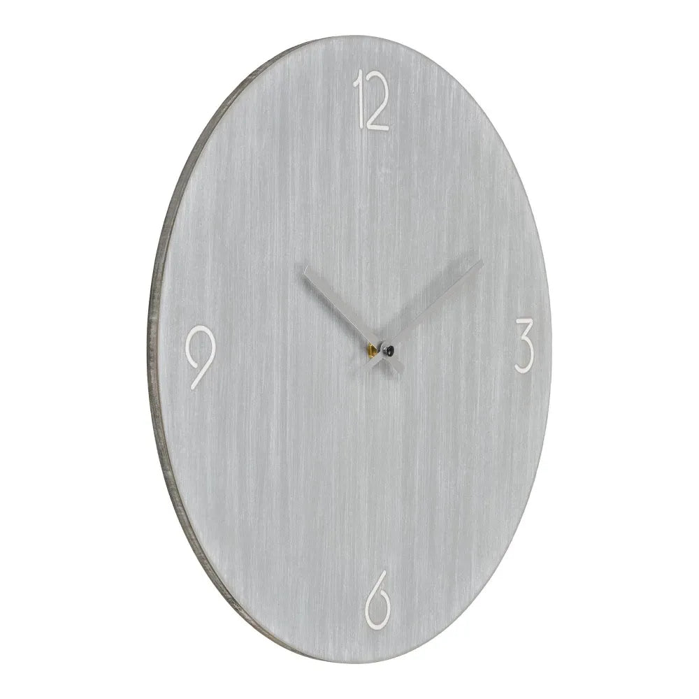 Ceas de perete din MDF Gri D40cm Ravenna