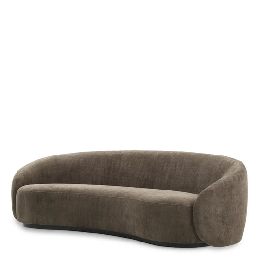 Canapea tapitat cu Stofa Maro L235xA105xH74cm Amore Eichholtz