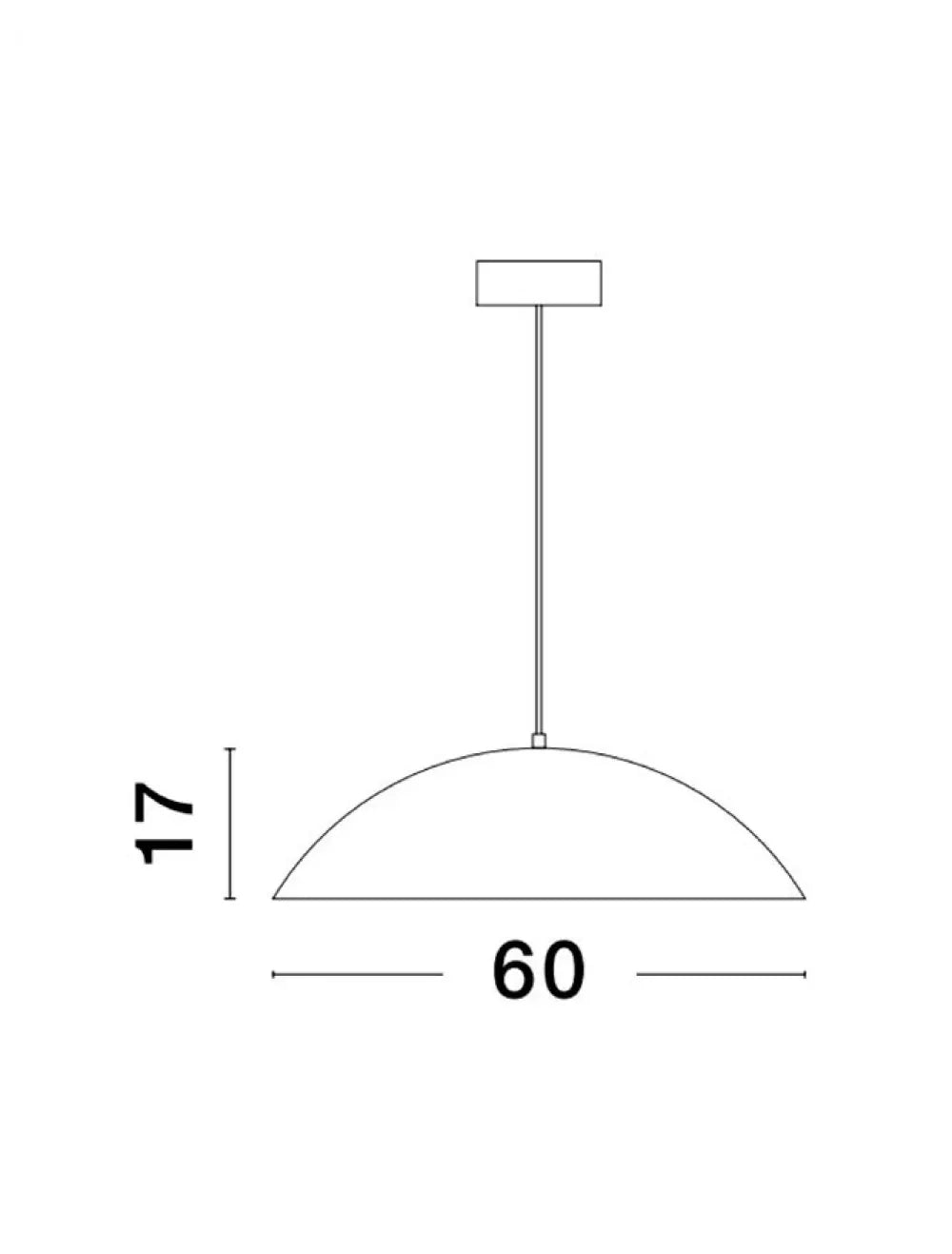 Pendul din Aluminiu Negru/Bej H120xL58cm IP20 42W 2015lm 3000k GLIM
