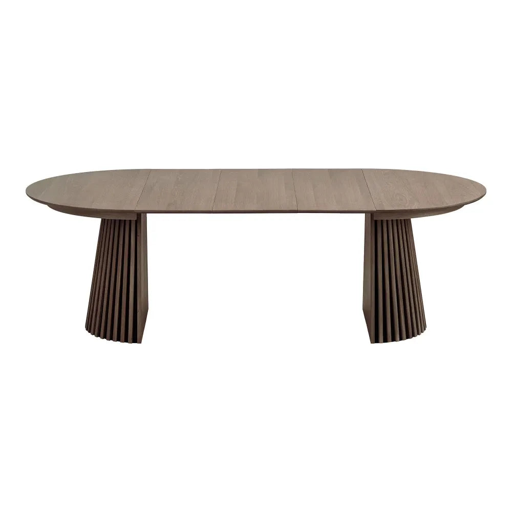 Masa extensibila din Furnir de stejar/MDF Maro inchis L120-240xH75cm Osaka