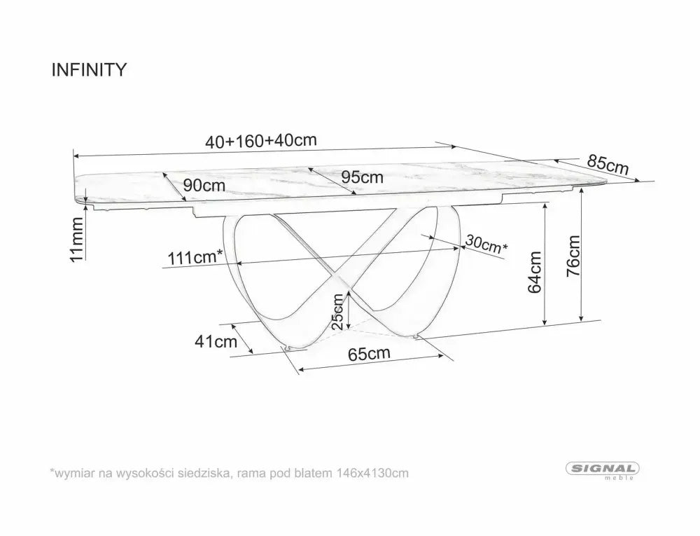 Masa extensibila din Metal Bej si Sticla securizata+Ceramica Bej mat L160-240xH76cm Infinity