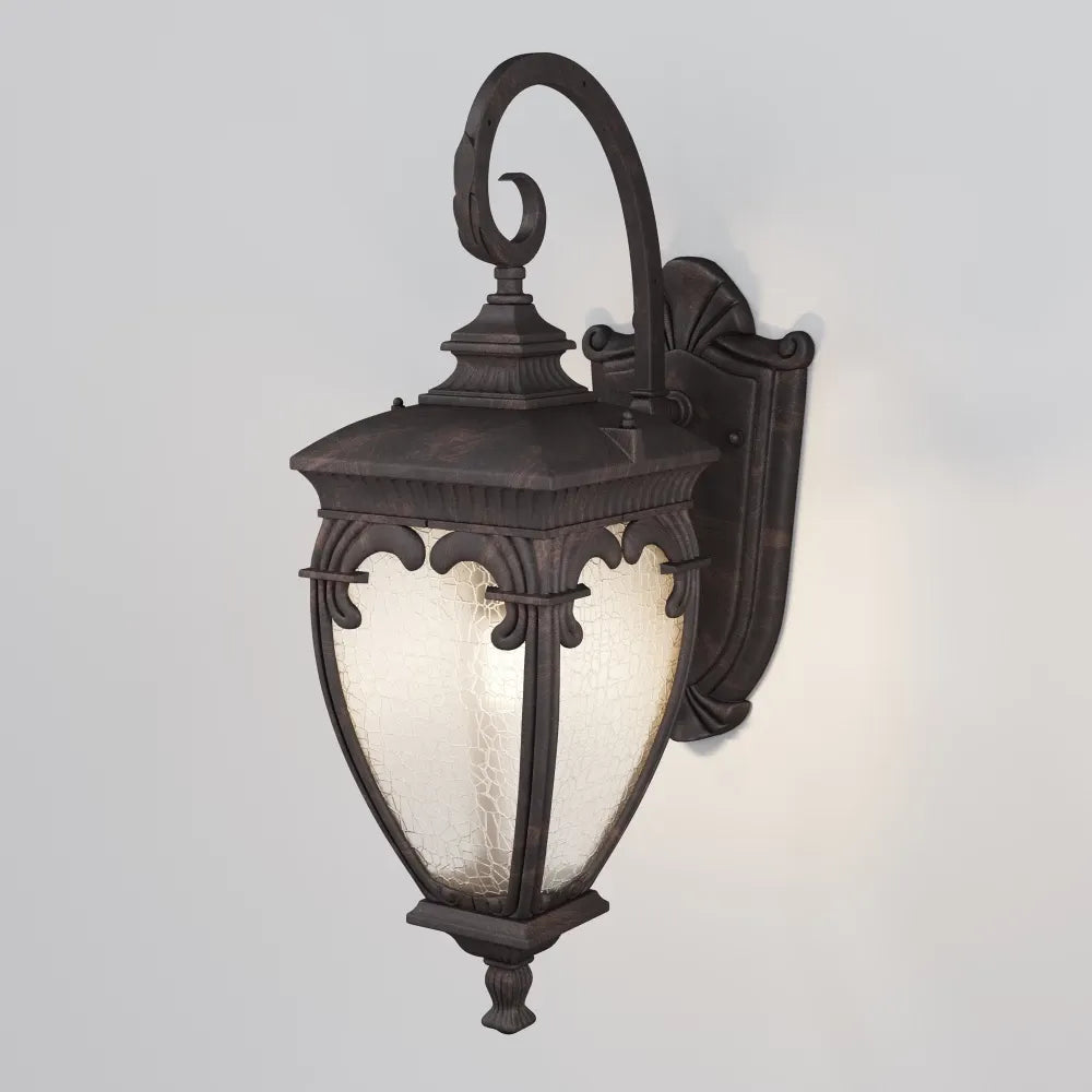 Aplica de perete Aluminiu Bronz antichizat D15xH48cm  Fleur