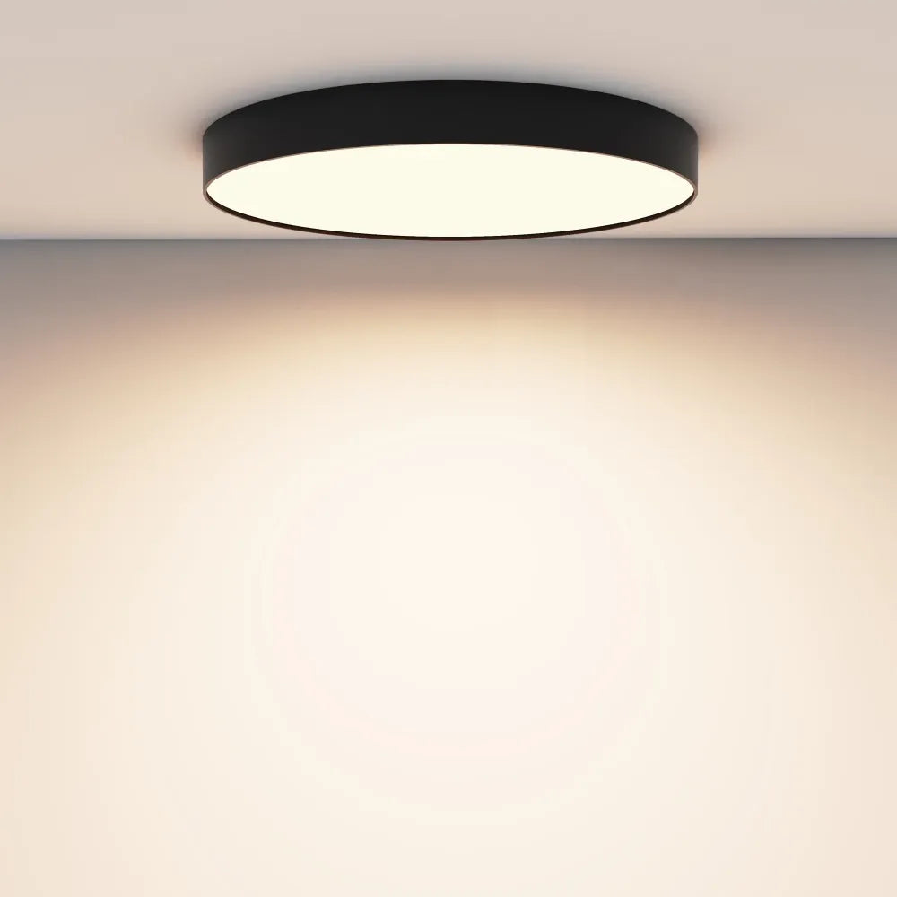 Plafoniera din Aluminiu Negru H6xD60cm Zon