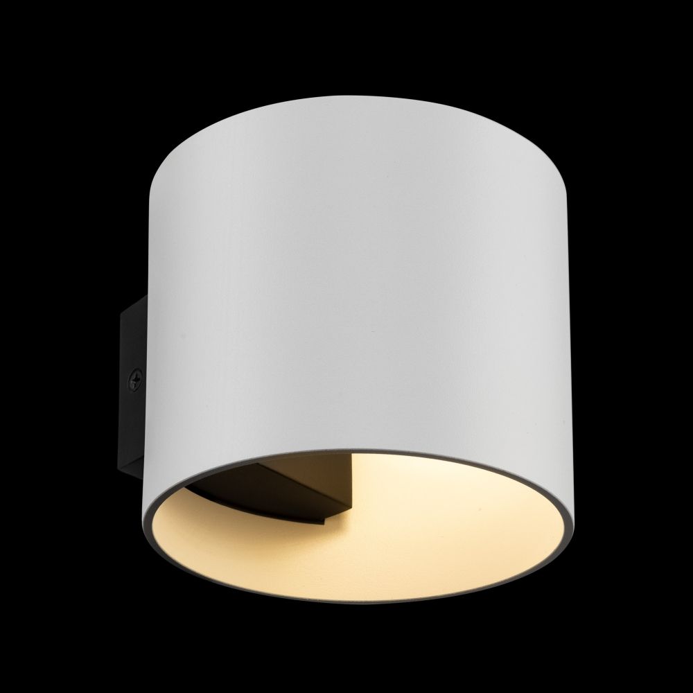 Aplica de perete din Metal Alb D10xH8cm Rond
