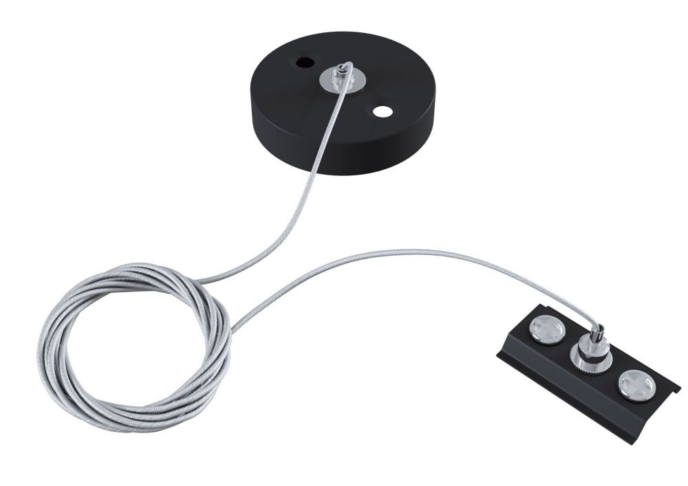 Cablu pentru suspendare sina monofazata din Metal Negru L200xH3cm Accessories for tracks Unity