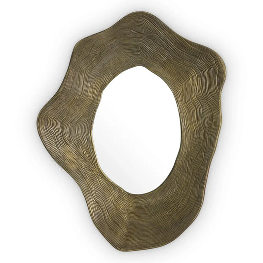 Oglinda cu rama din Metal/MDF Alama L60xH75cm Pavona Eichholtz