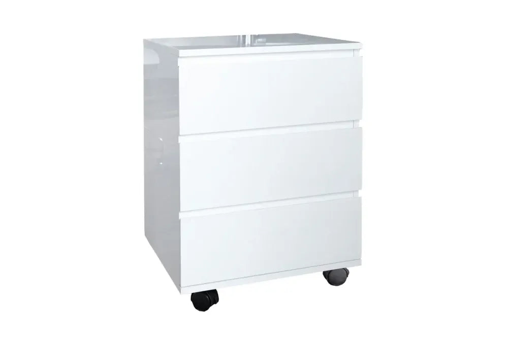Dulapior pentru birou din MDF Alb cu roti Big deal L45xH63cm