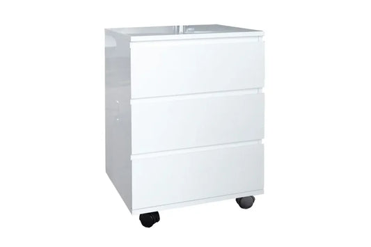 Dulapior pentru birou din MDF Alb cu roti Big deal L45xH63cm