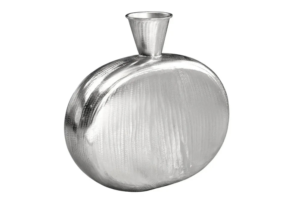 Vaza decorativa din Metal Argintiu H48xL48cm Orient L