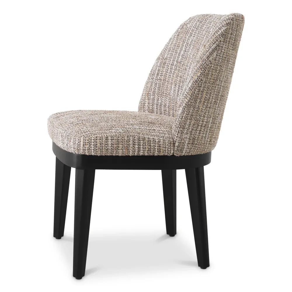 Scaun tapitat cu Stofa Bej L57xA62xH79cm Costa Eichholtz