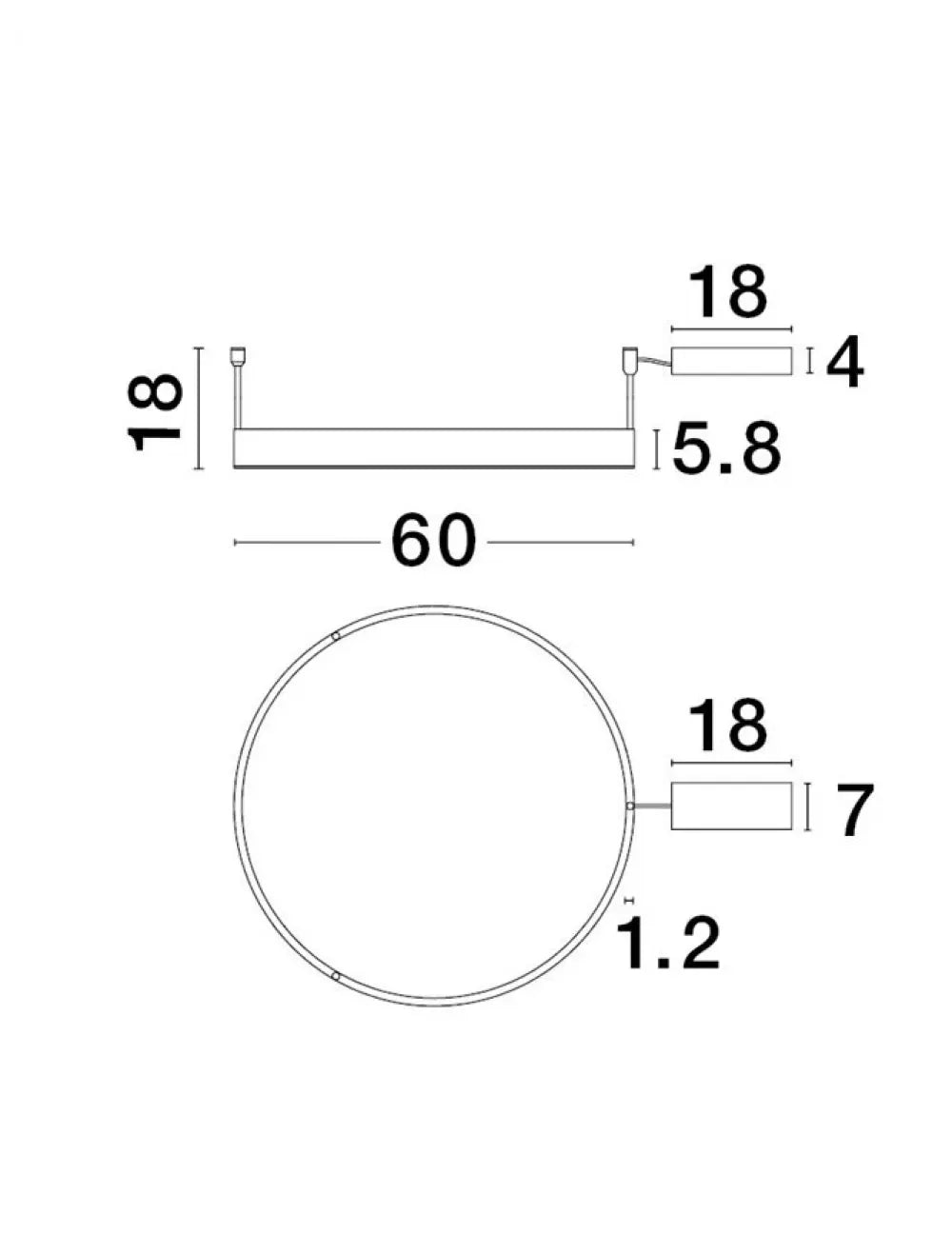 Plafoniera structura din Aluminiu Bronz si abajur din Acrilic Alb H18xL60cm IP20 46W 3700lm 3000k MOTIF