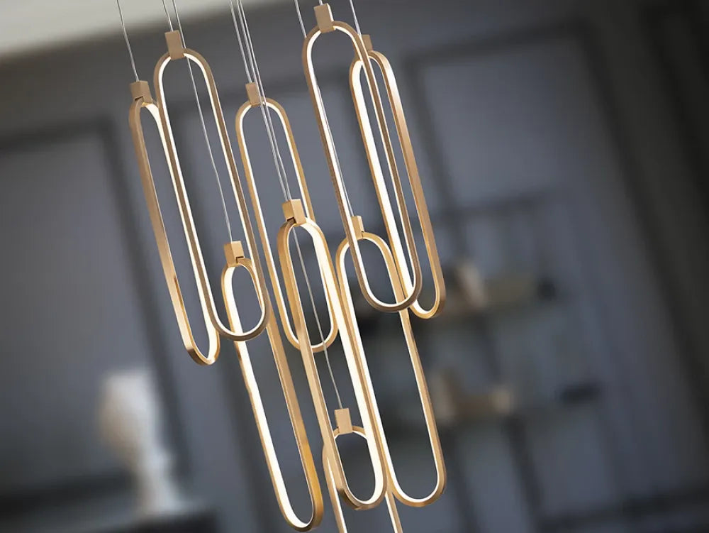 Candelabru din Aluminiu Rose gold H220xD50cm Colette