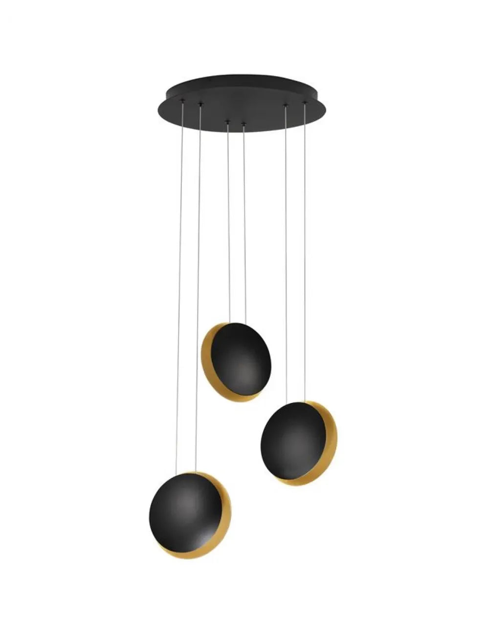 Candelabru din Aluminiu Negru/Auriu H120xL48cm IP20 18W 357lm 3000k SHELL