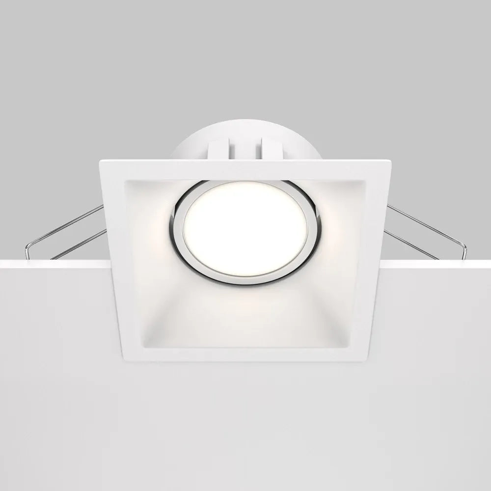 Spot incastrat din Aluminiu Alb H4.5xL9cm IP 20 GU10 50W Dot
