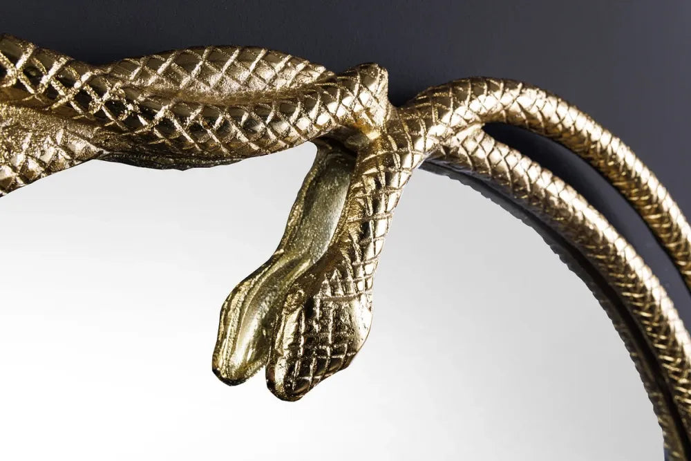 Oglinda cu rama din Metal Auriu H52xL50cm Snake L