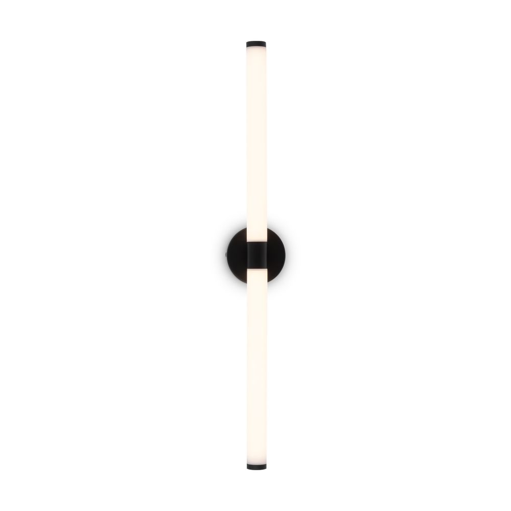 Aplica de perete Aluminiu si Acril Negru/Transparent D3xH63cm Axis