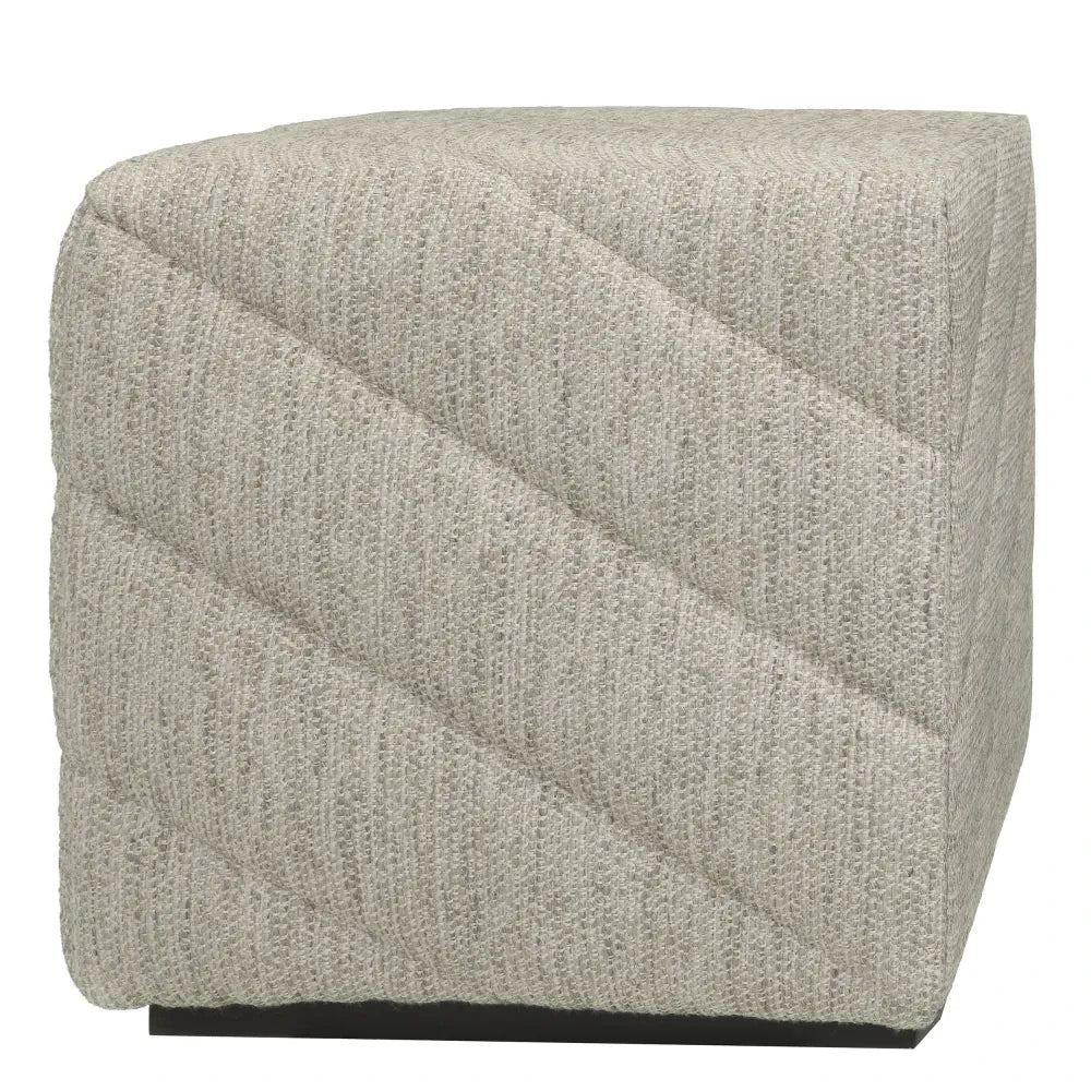 Taburet tapitat cu Stofa Gri deschis L45xA45xH46.5cm Avellino Eichholtz