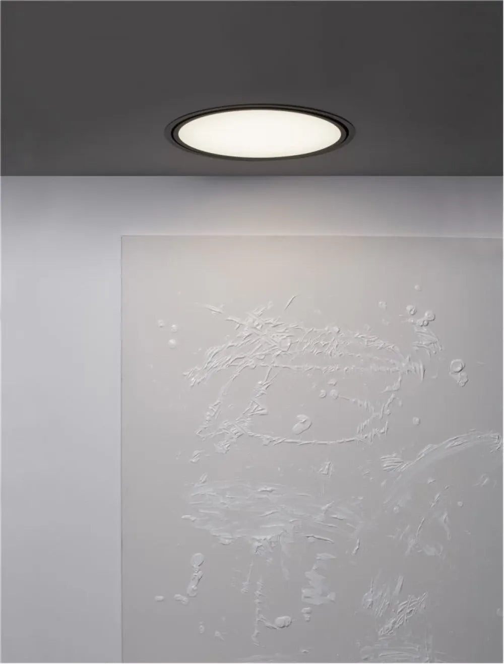 Plafoniera incastrata din Aluminiu Negru H12.5xL40cm IP20 24W 2341lm 2700-6000k PERFECT