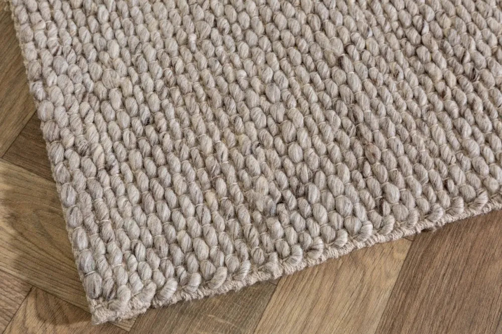 Covor din Lana/Poliester Gri L240cm Wool