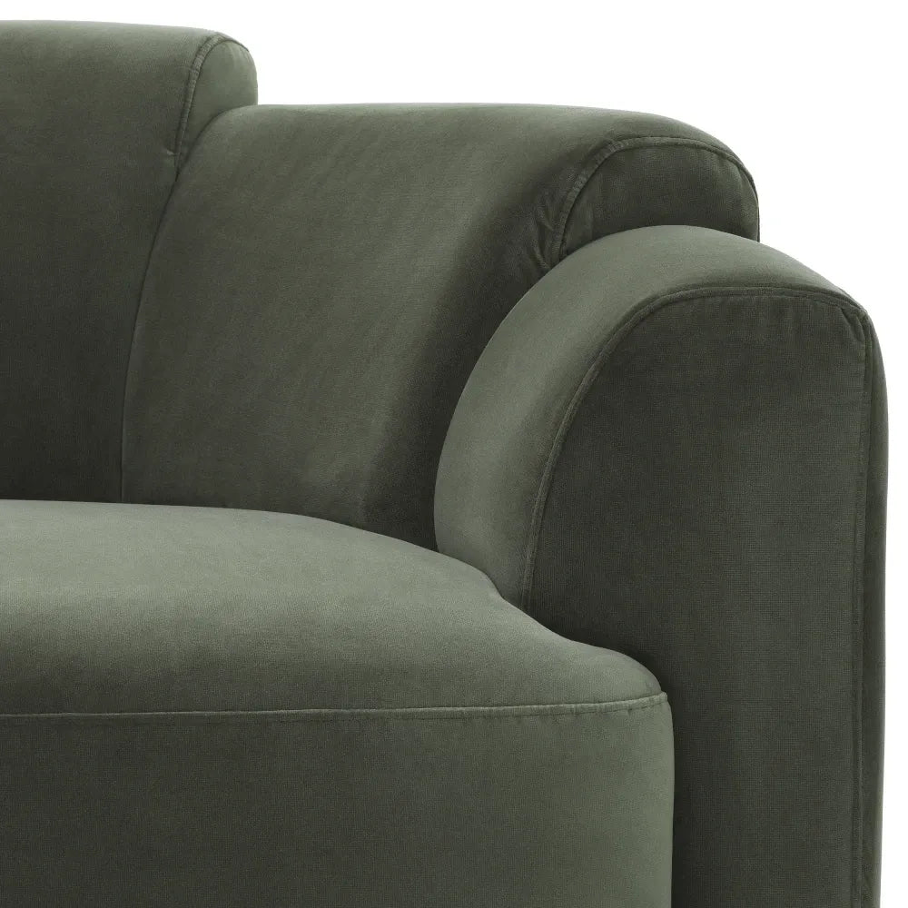 Canapea tapitat cu Catifea Verde L232xA109xH73cm Marbella Eichholtz