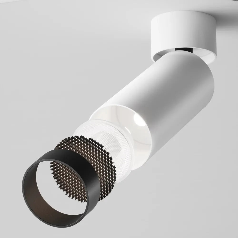 Spot aplicabil dimabil din Aluminiu Alb H16xD5cm IP 20 12W 900lm 4000k FOCUS LED