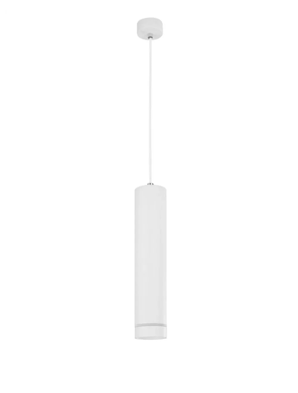 Pendul structura din Aluminiu Alb si abajur din Acrilic  H150xL6cm IP20 ESCA