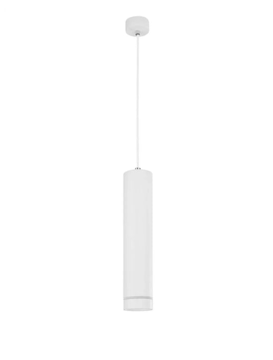 Pendul structura din Aluminiu Alb si abajur din Acrilic  H150xL6cm IP20 ESCA