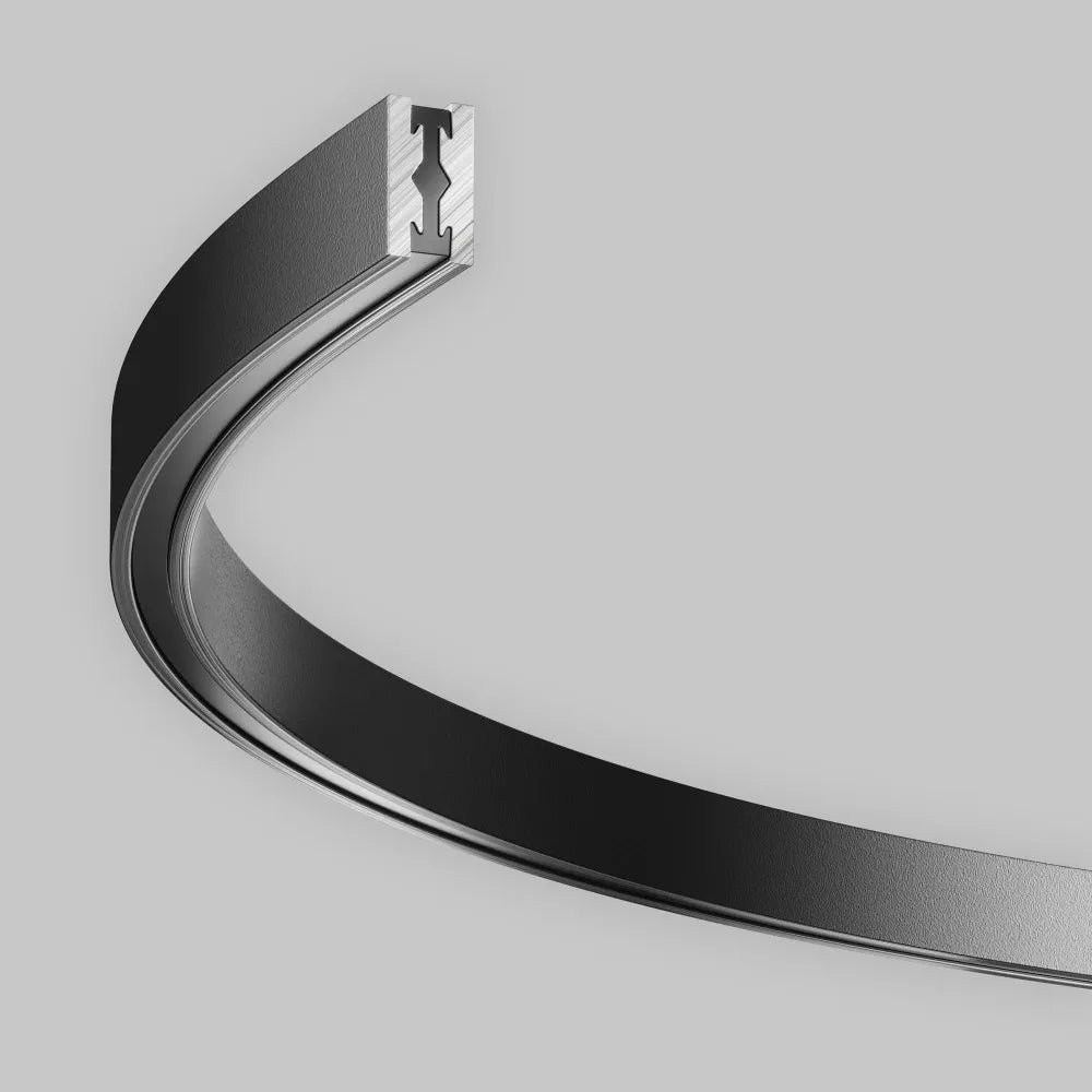 Sina semicer 65cm Flarity din Aluminiu Negru H1.5xL65cm Flarity
