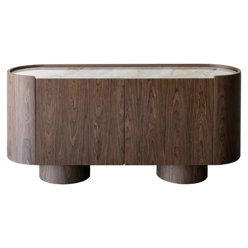 Comoda din MDF Maro si Ceramica Multicolor L160xH75cm Callahan Richmond interiors