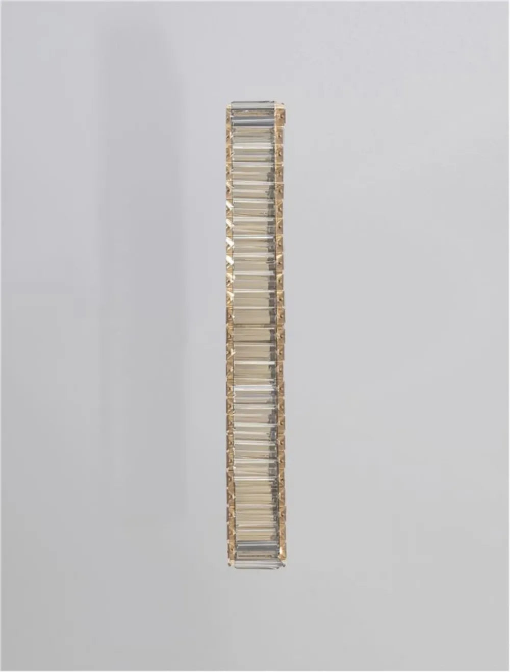 Aplica de perete structura din Metal Auriu si abajur din Cristal Transparent H60xL12cm IP20 19W 1428lm 3500k AURELIA