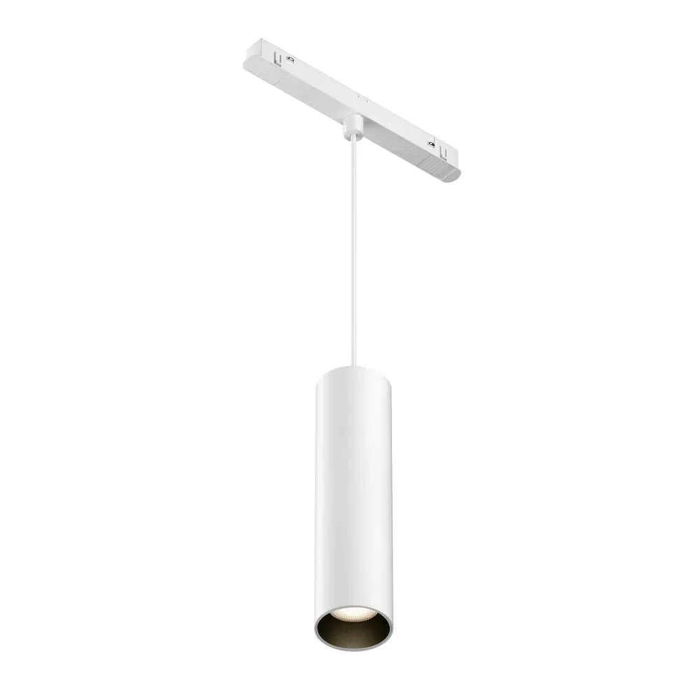 Pendul pentru sina Exility din Aluminiu Alb H122xL20cm 12W 1040lm 3000k Focus LED