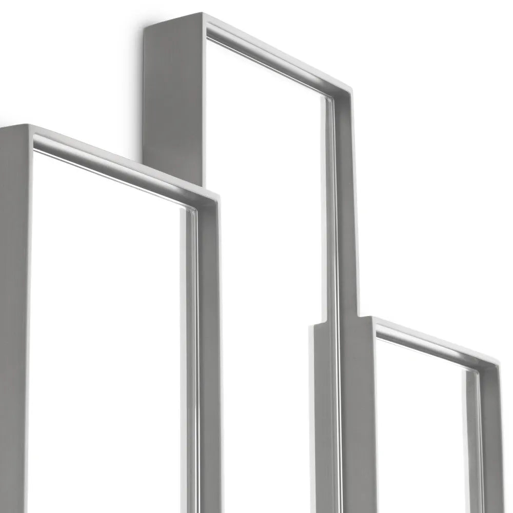 Oglinda cu rama din Metal Argintiu L47.5xH194cm Novella Eichholtz