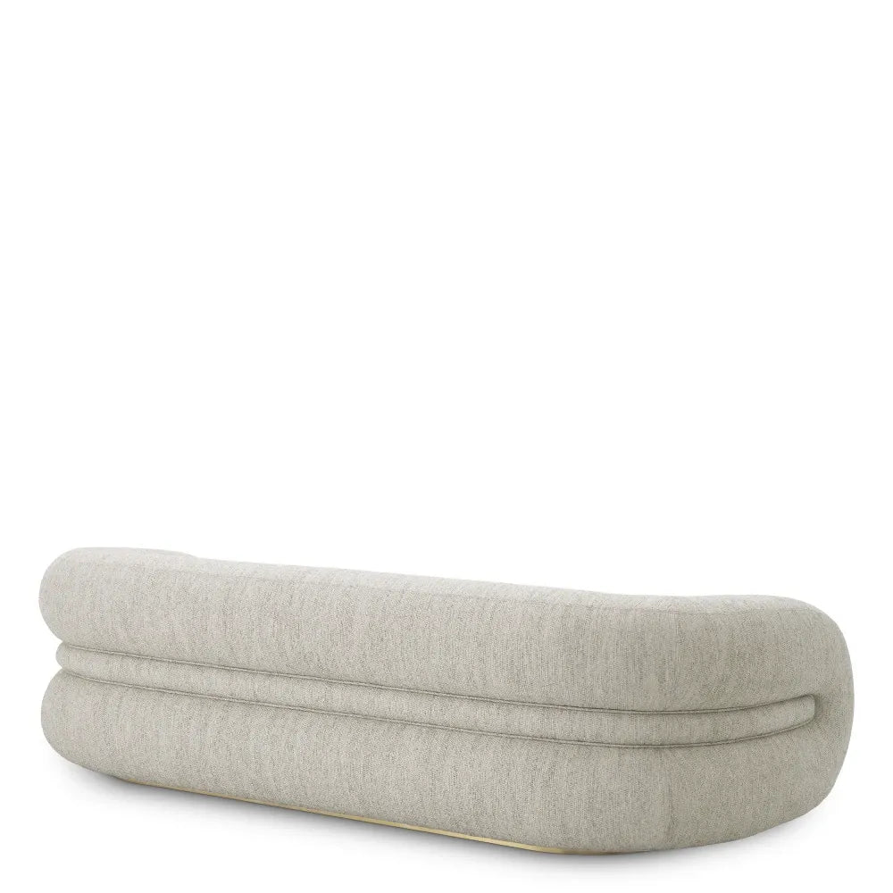 Canapea tapitat cu Stofa Splendor Gri L230xA103xH64cm Cosenza Eichholtz