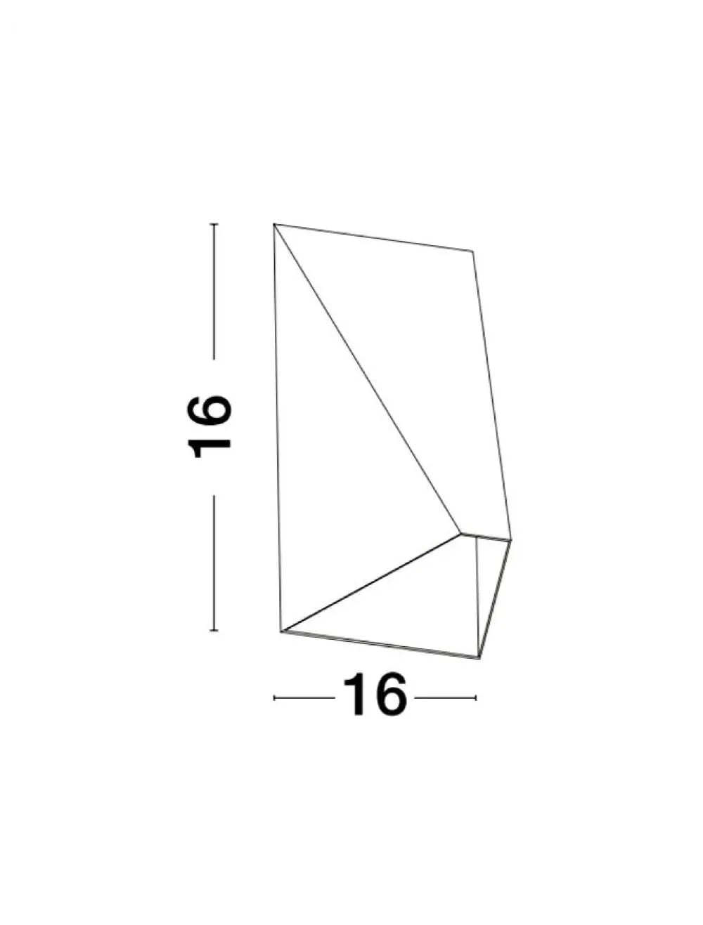 Aplica de perete structura din Aluminiu Alb si abajur din Acrilic  H16xL16cm IP20 3W 134lm 3000k BAZZ