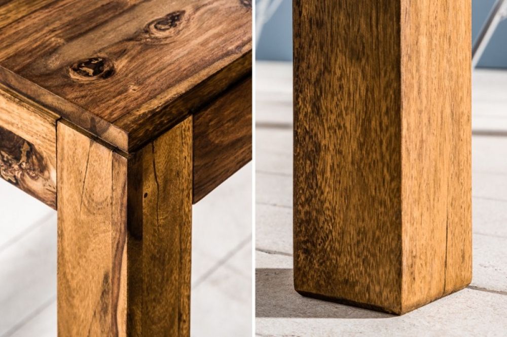 Masa extensibila dreptunghiulara din Lemn de palisandru Maro de 8-10 persoane L160/240x100cm Lagos